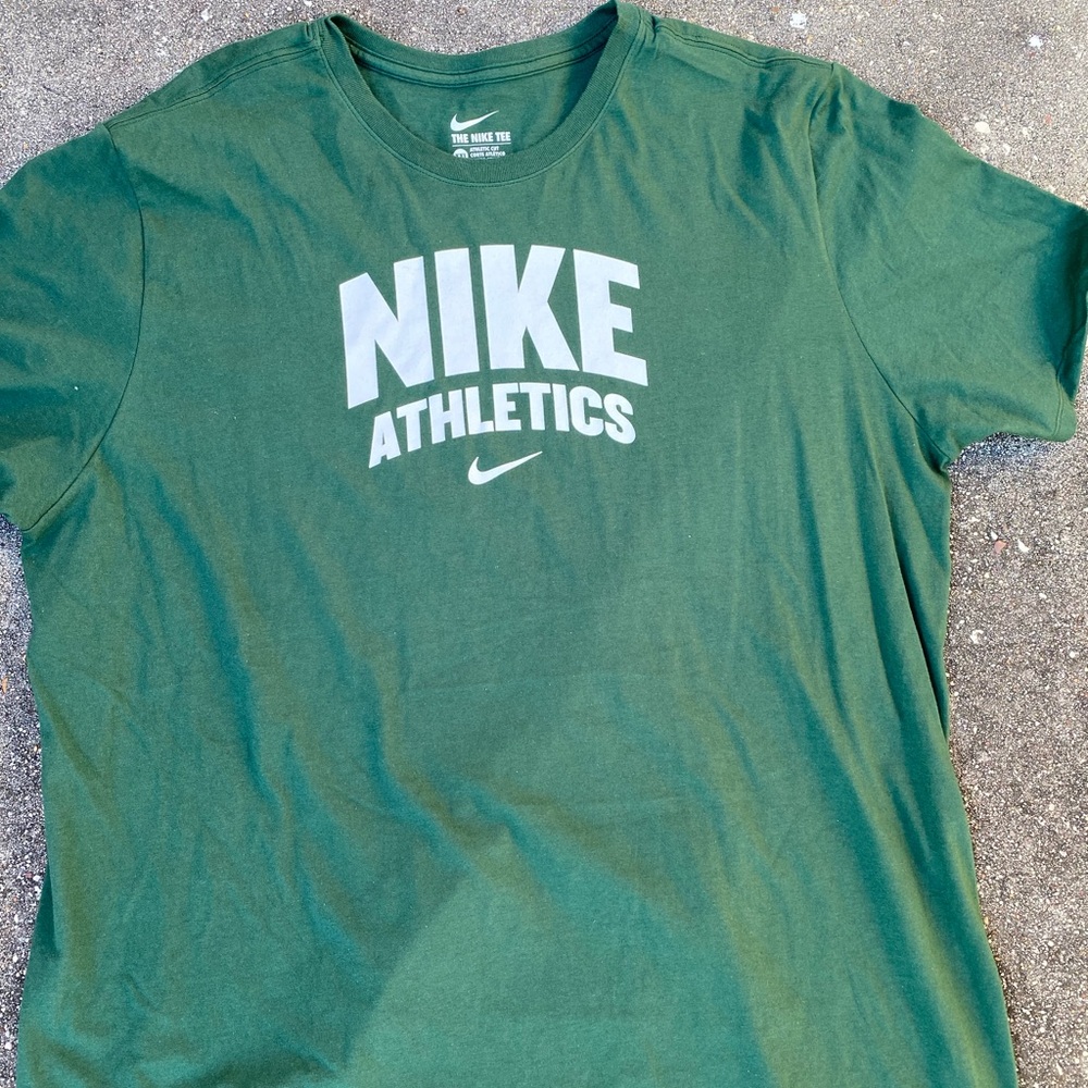 Green Nike shirt